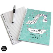 Personalised Purple Ronnie Wedding Bride A5 Notebook